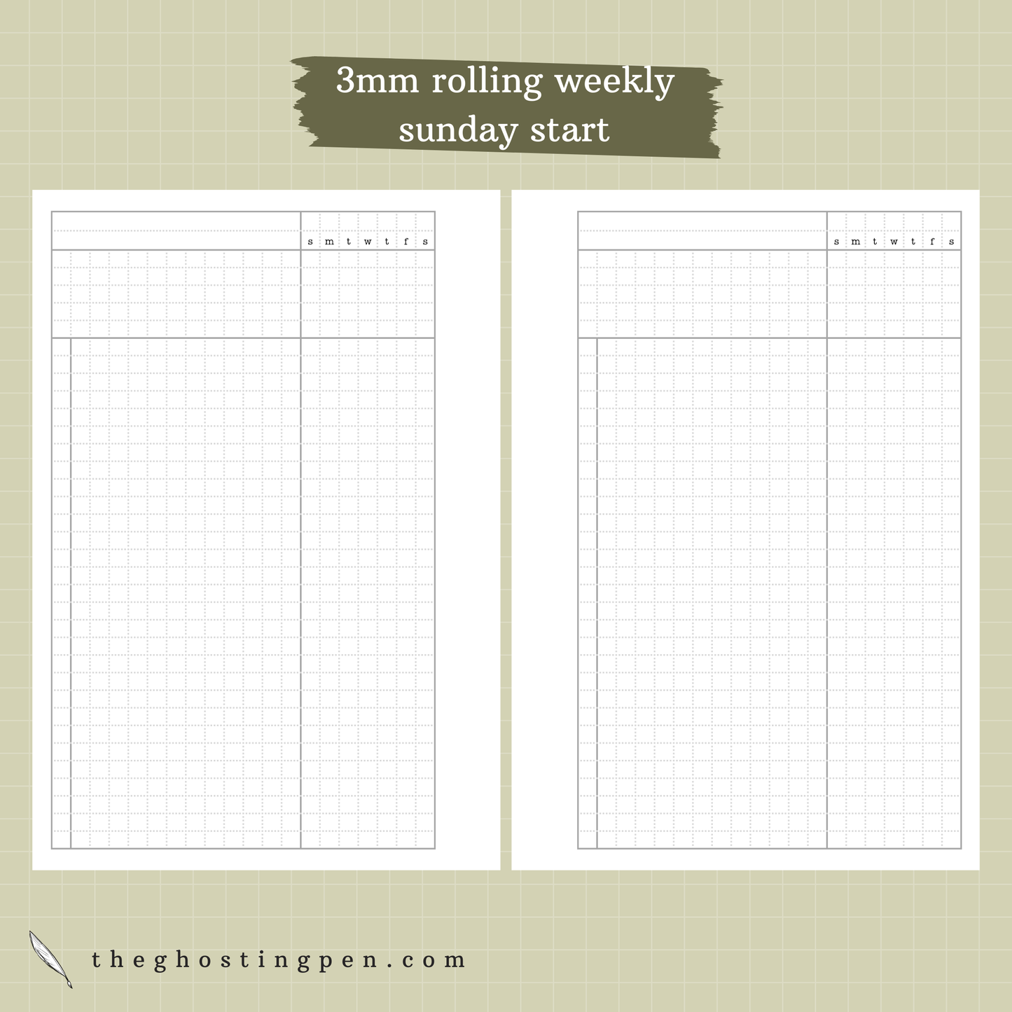 3mm grid rolling weekly