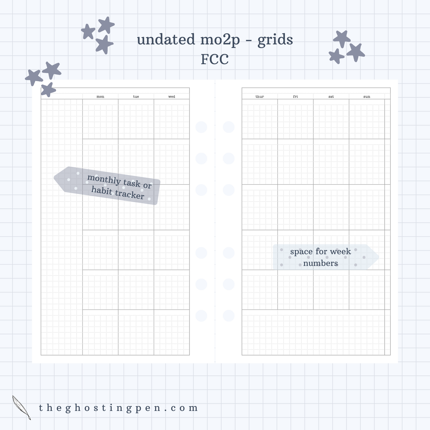 undated monthly - grids