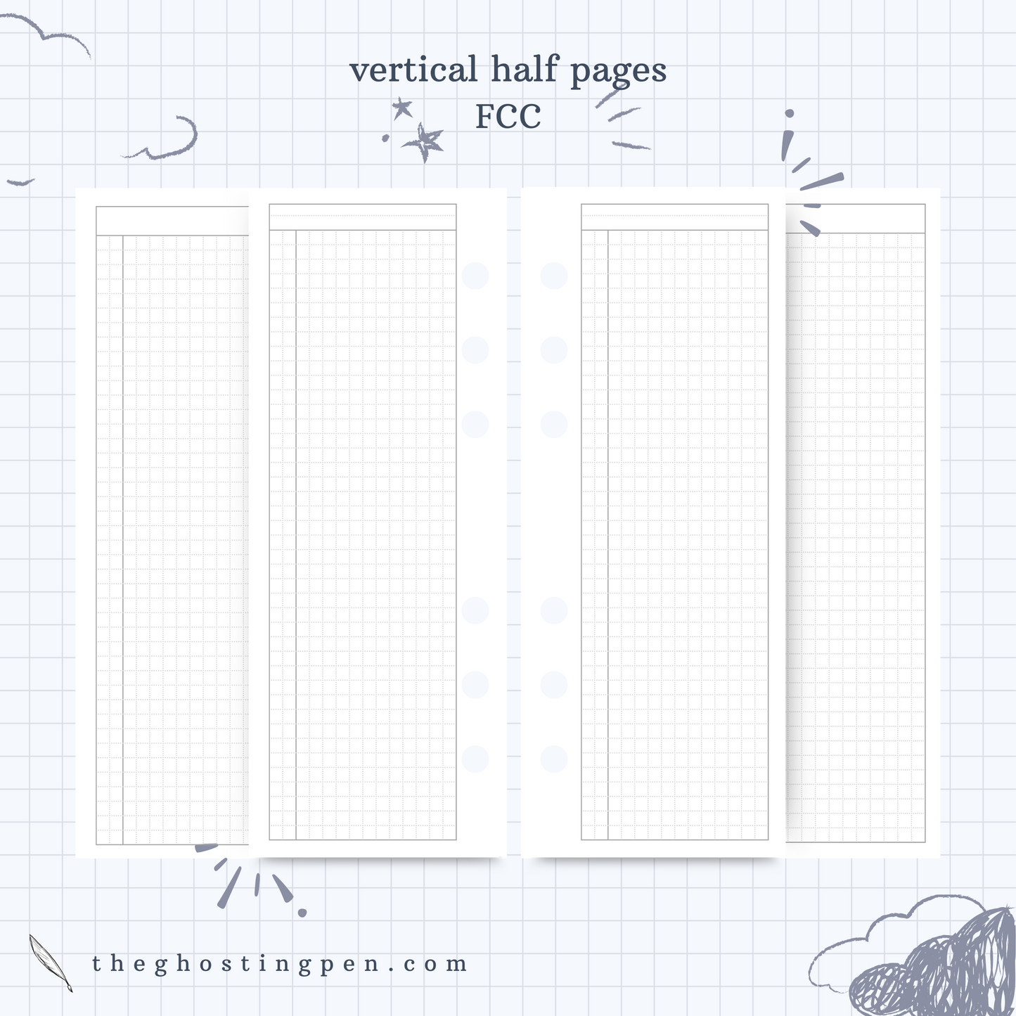 vertical half pages