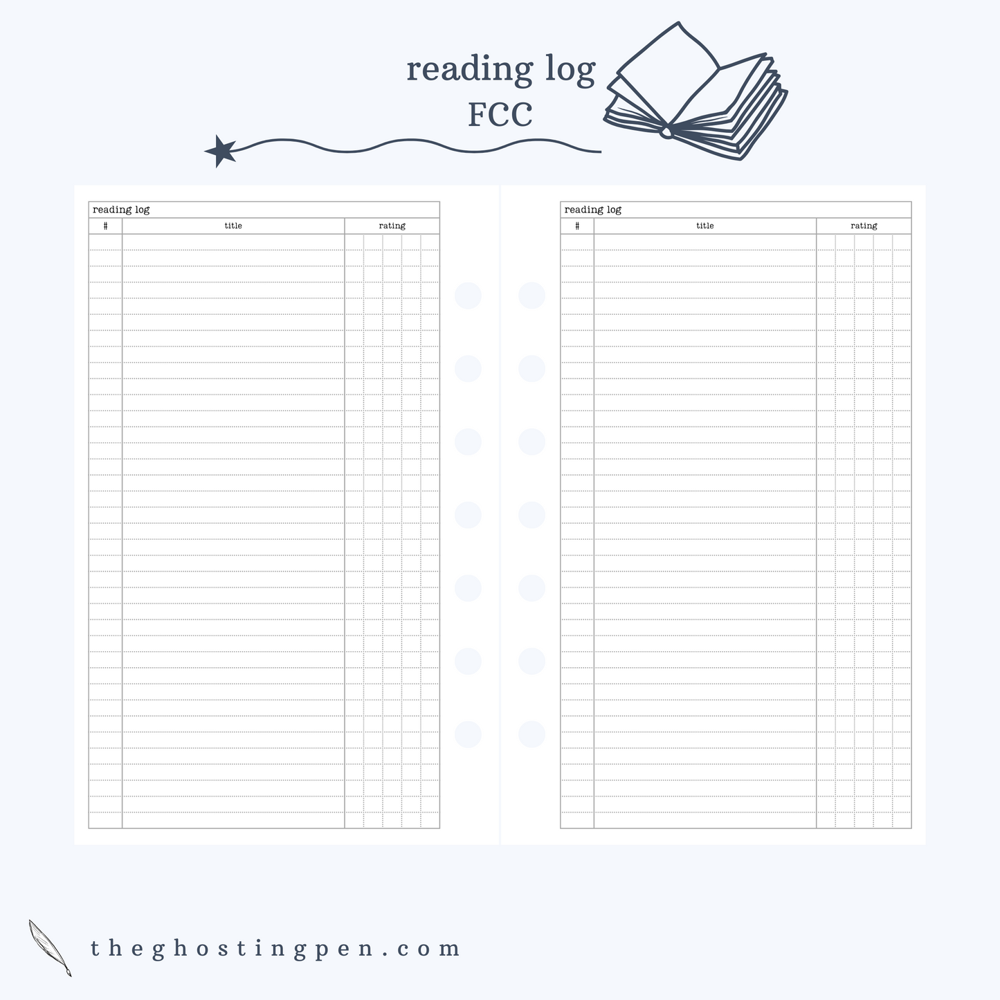 the reading log