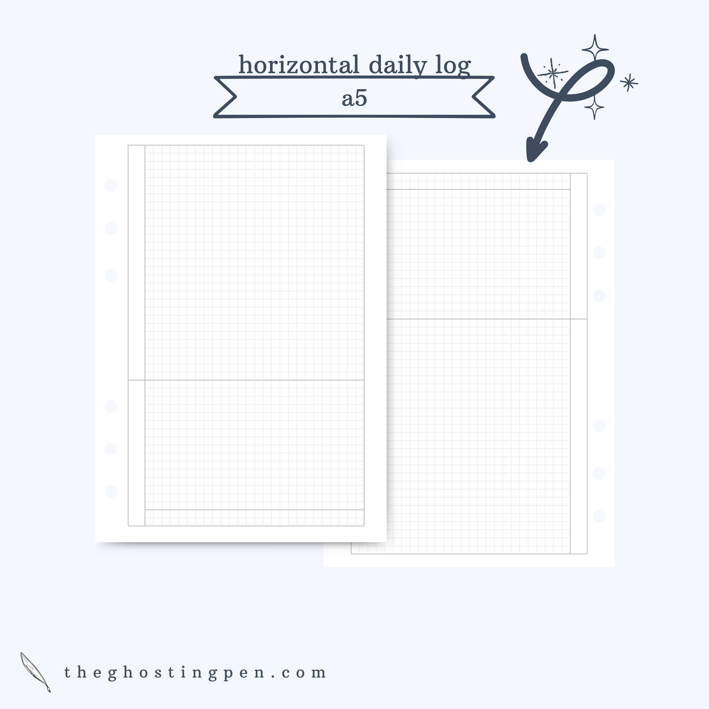horizontal daily log