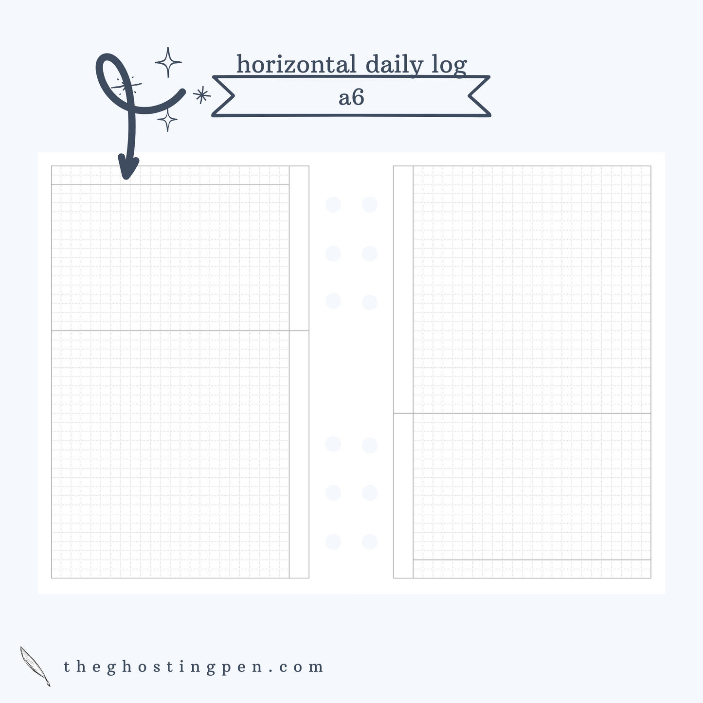 horizontal daily log