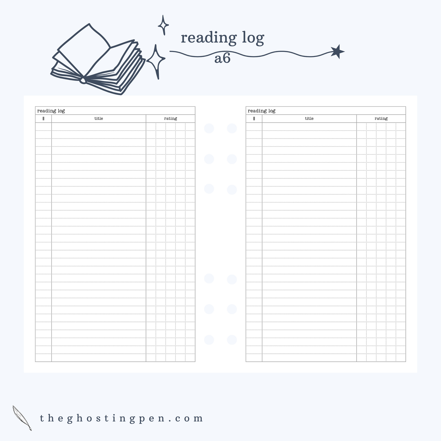 the reading log