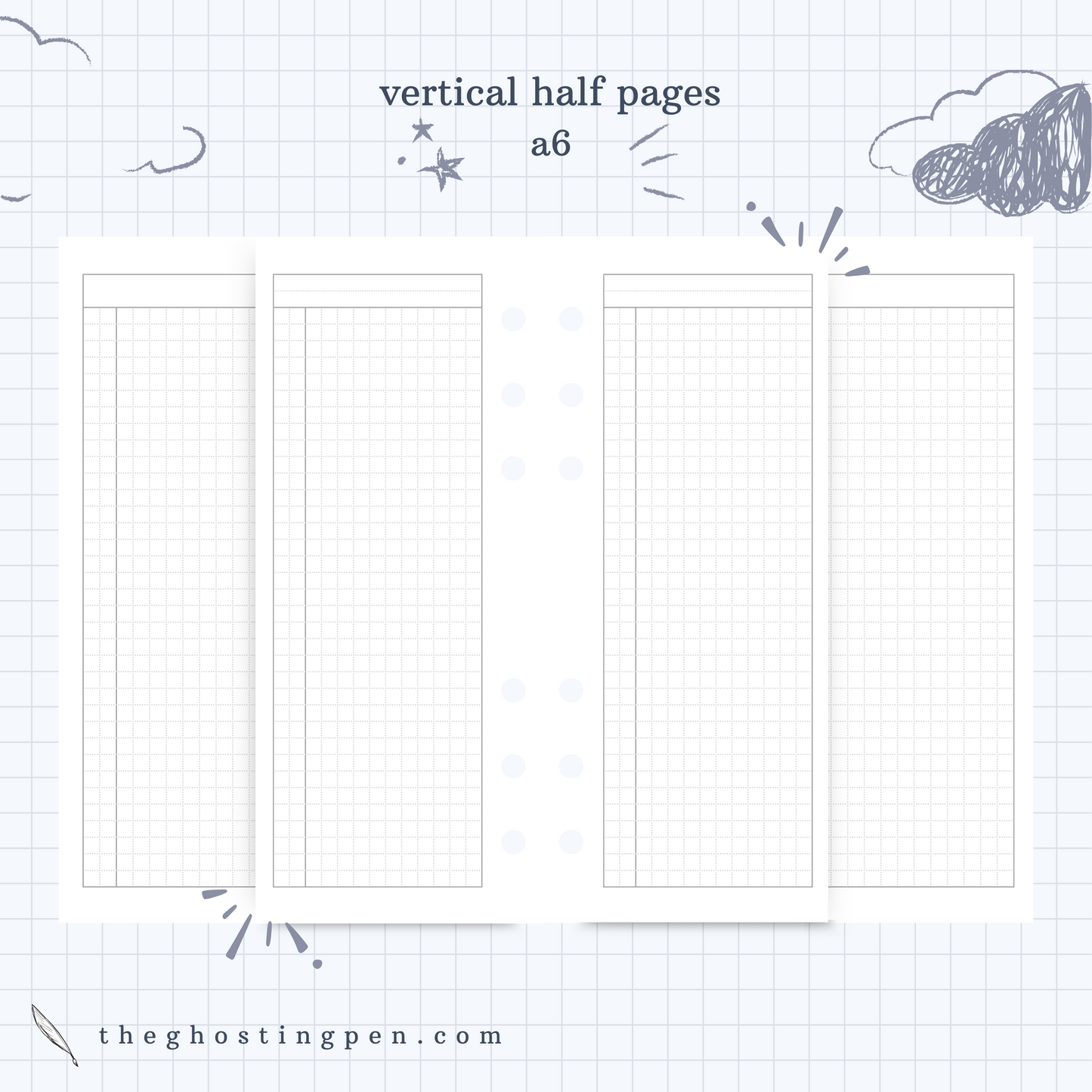 vertical half pages