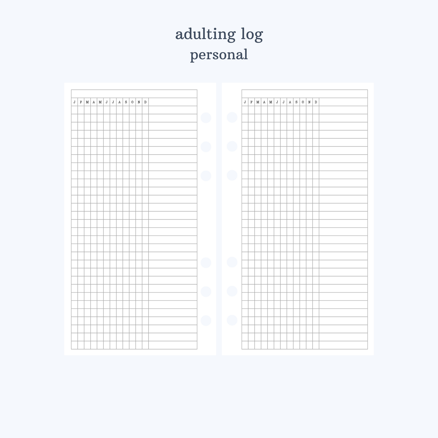 adulting log