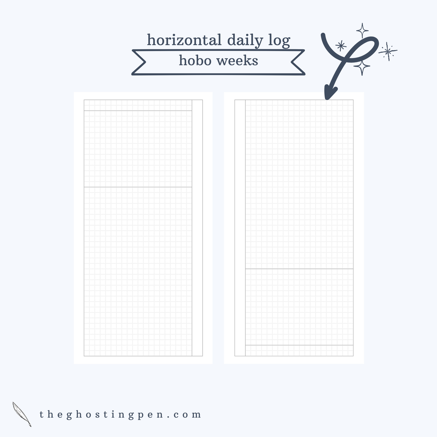 horizontal daily log