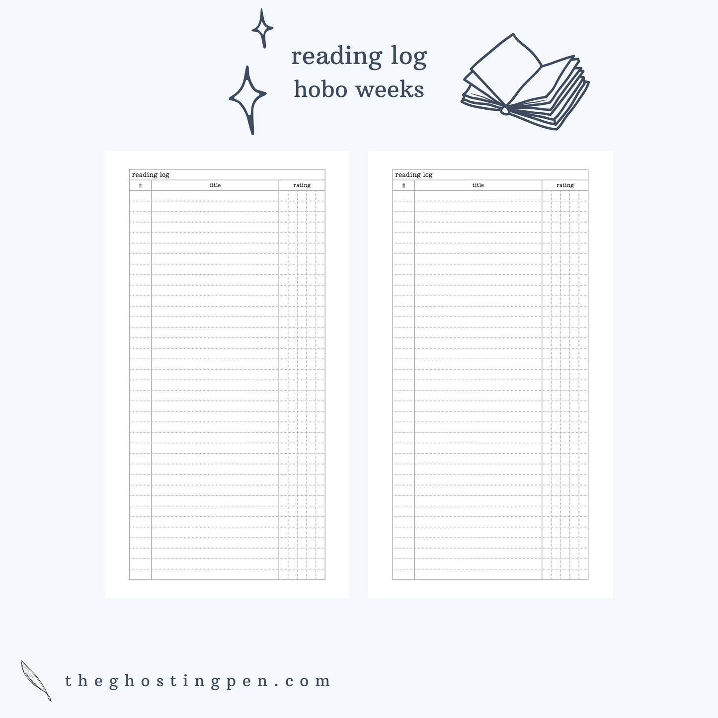 the reading log