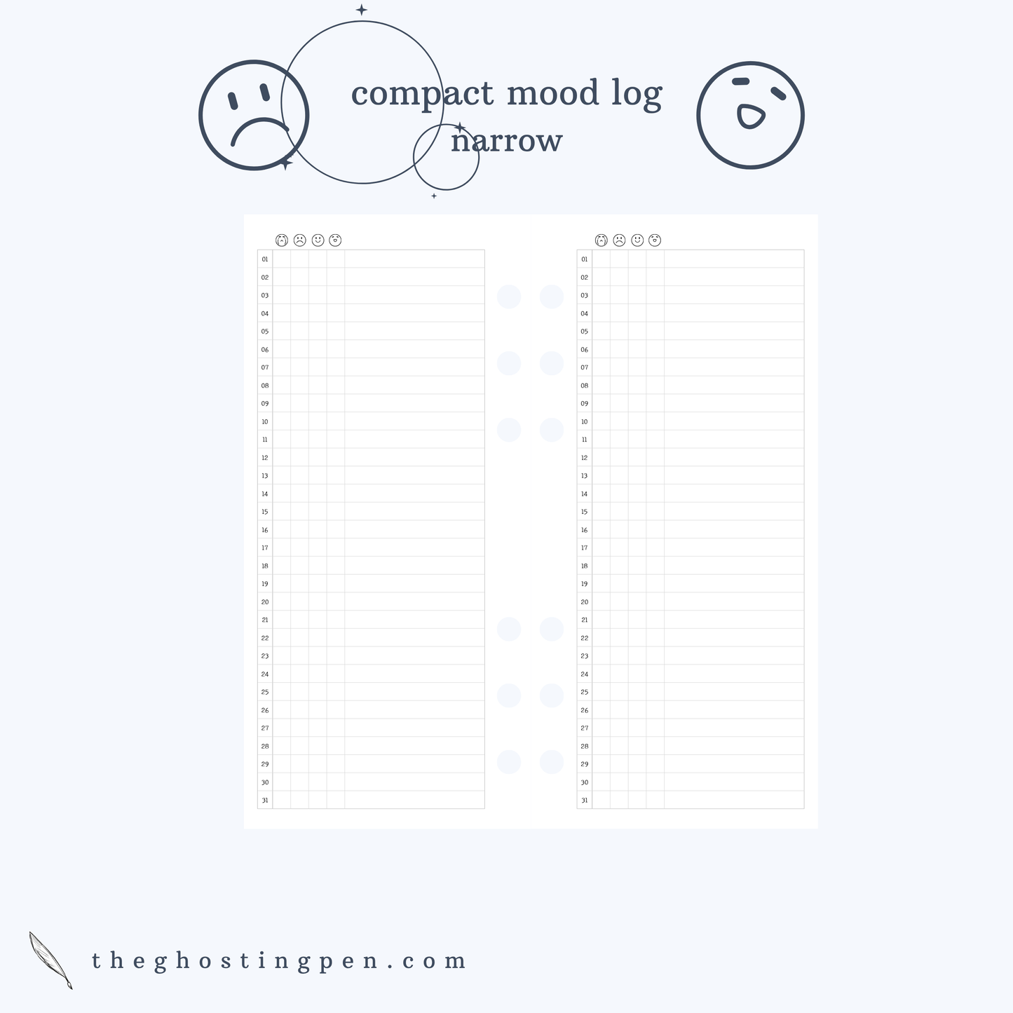 compact mood log