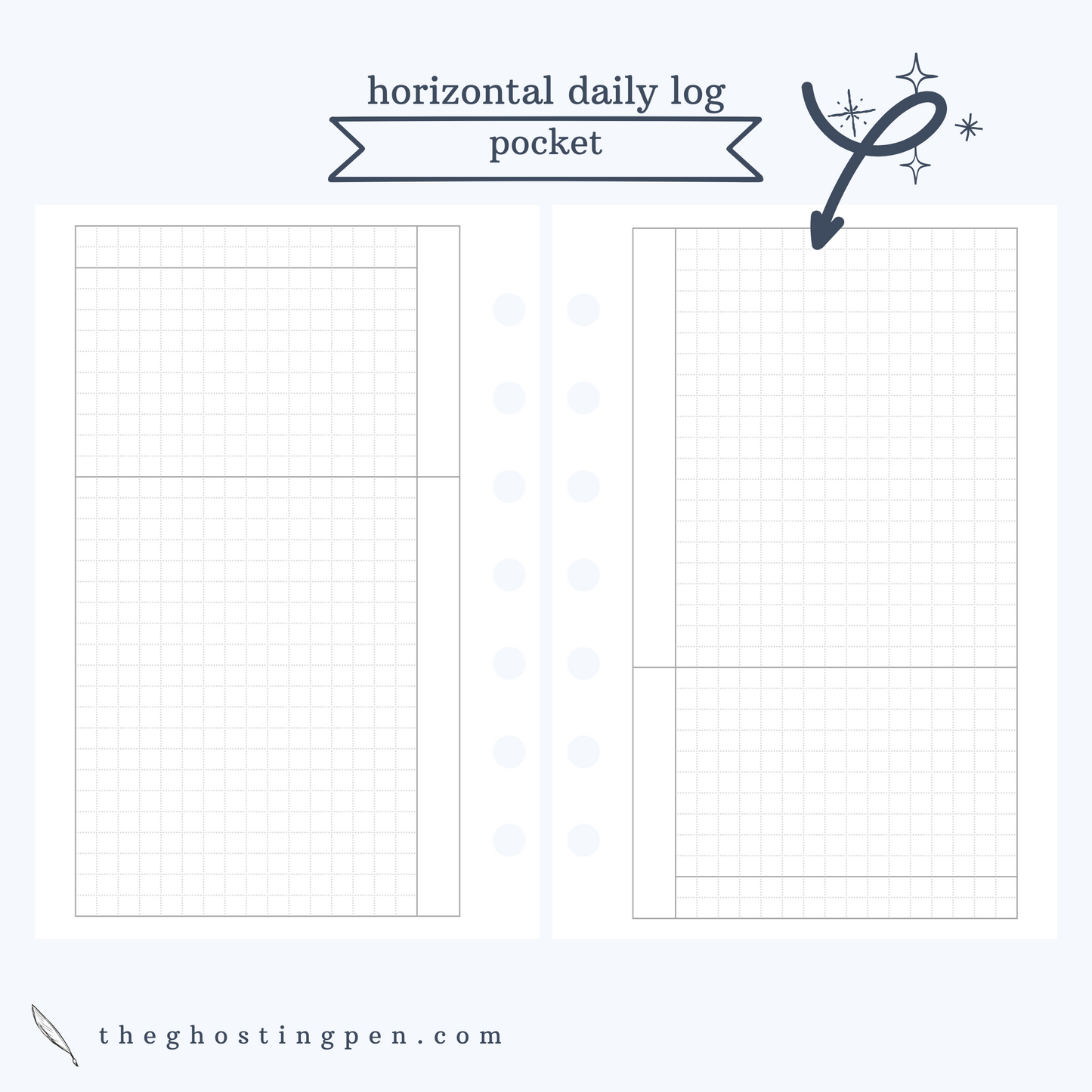 horizontal daily log