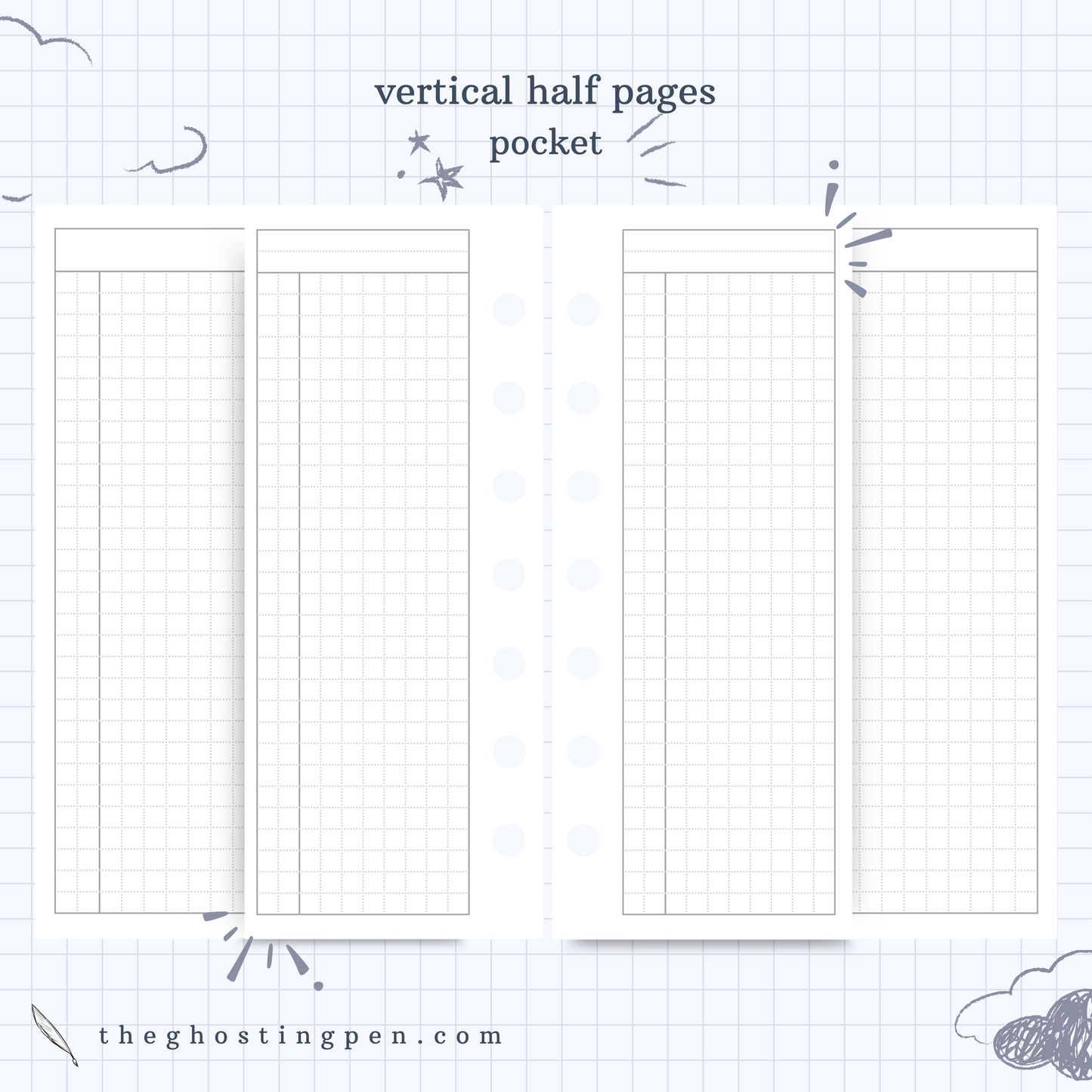 vertical half pages