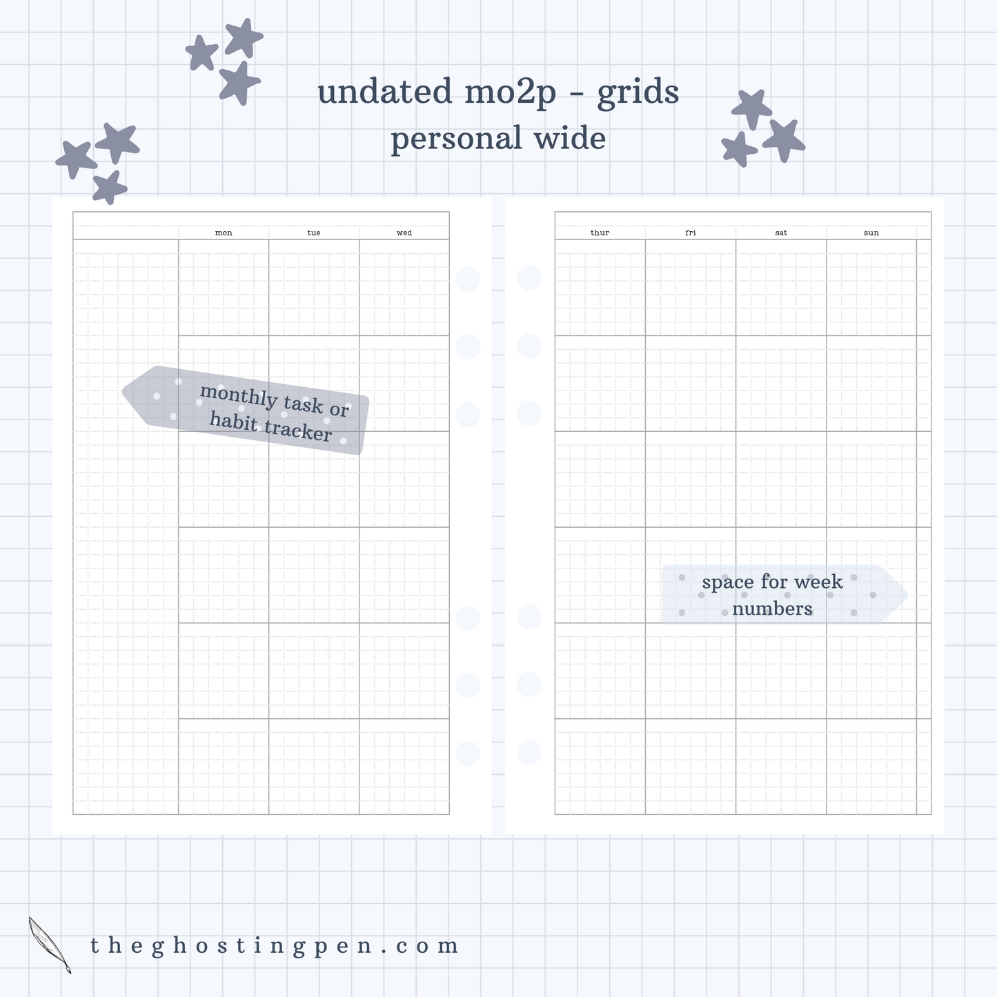 undated monthly - grids