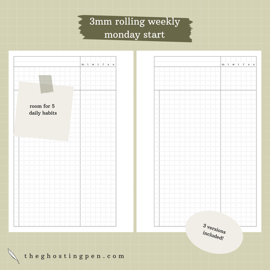 3mm grid rolling weekly