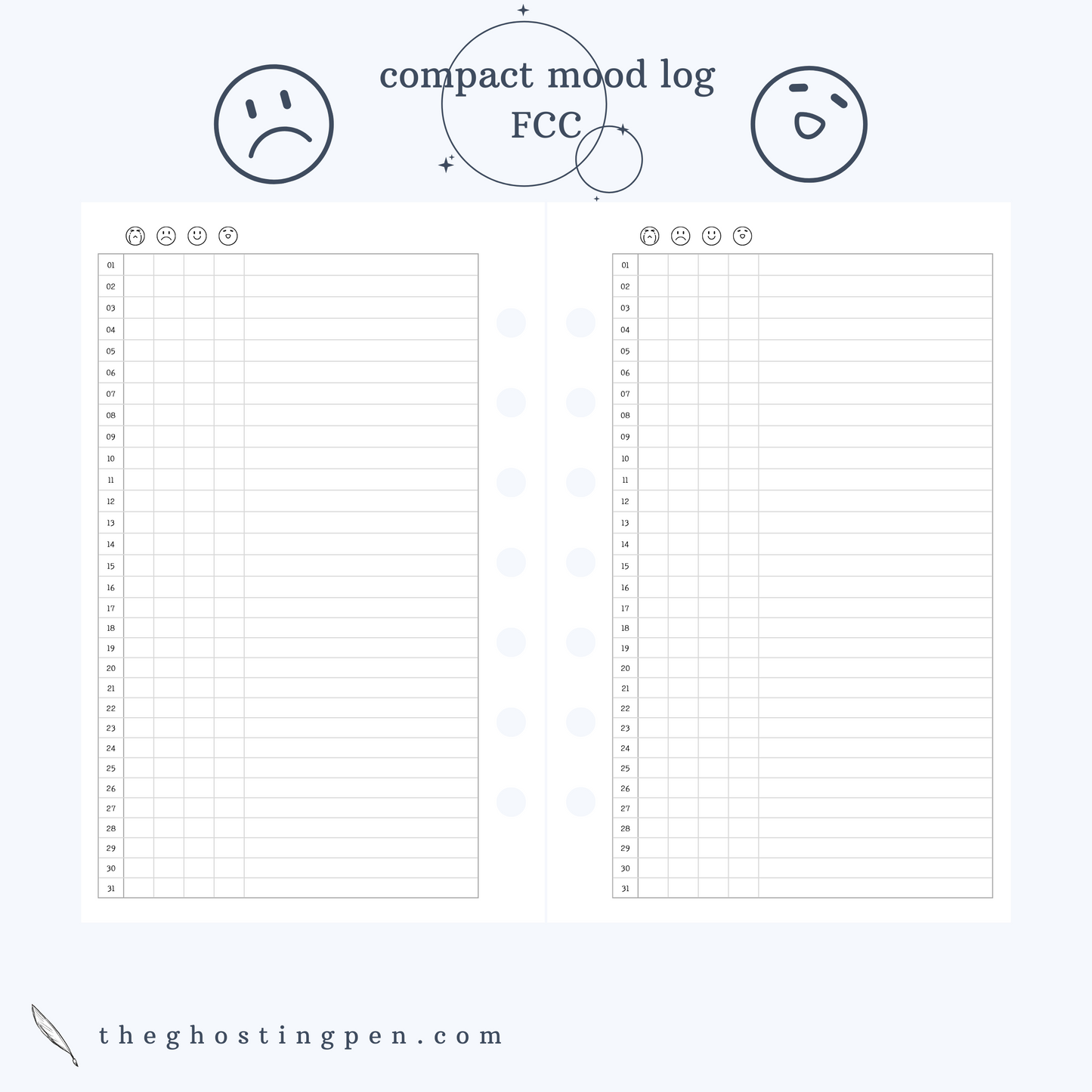 compact mood log