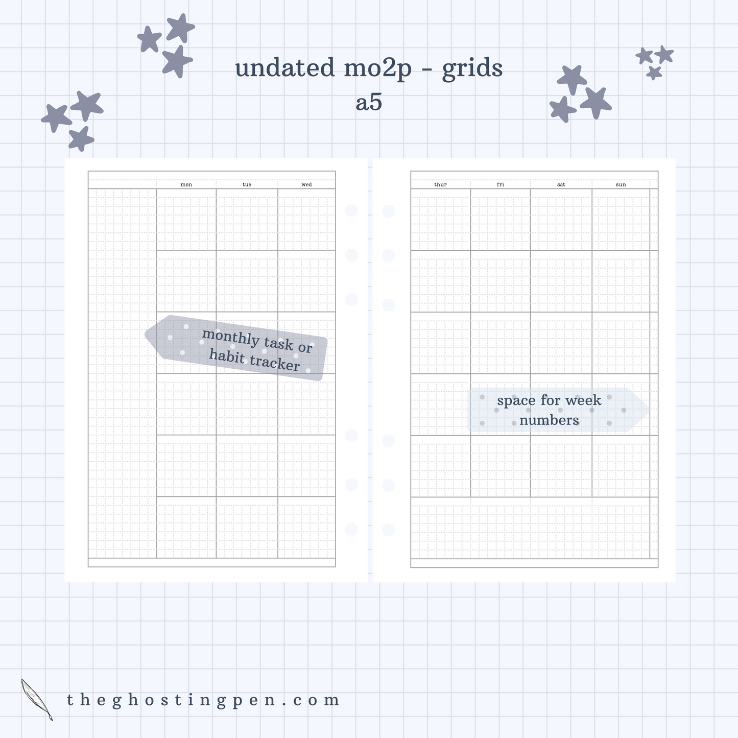 undated monthly - grids