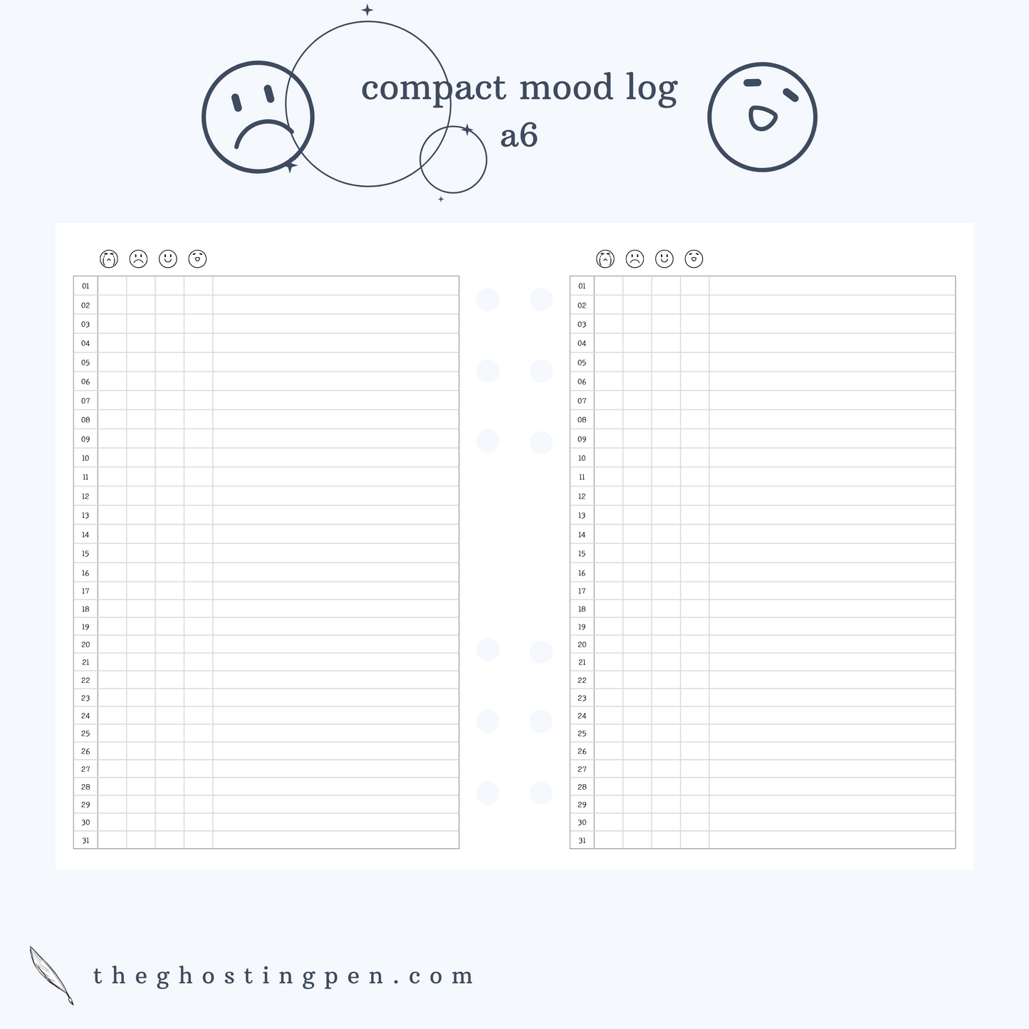 compact mood log