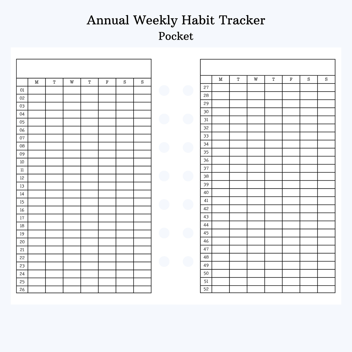 annual weekly