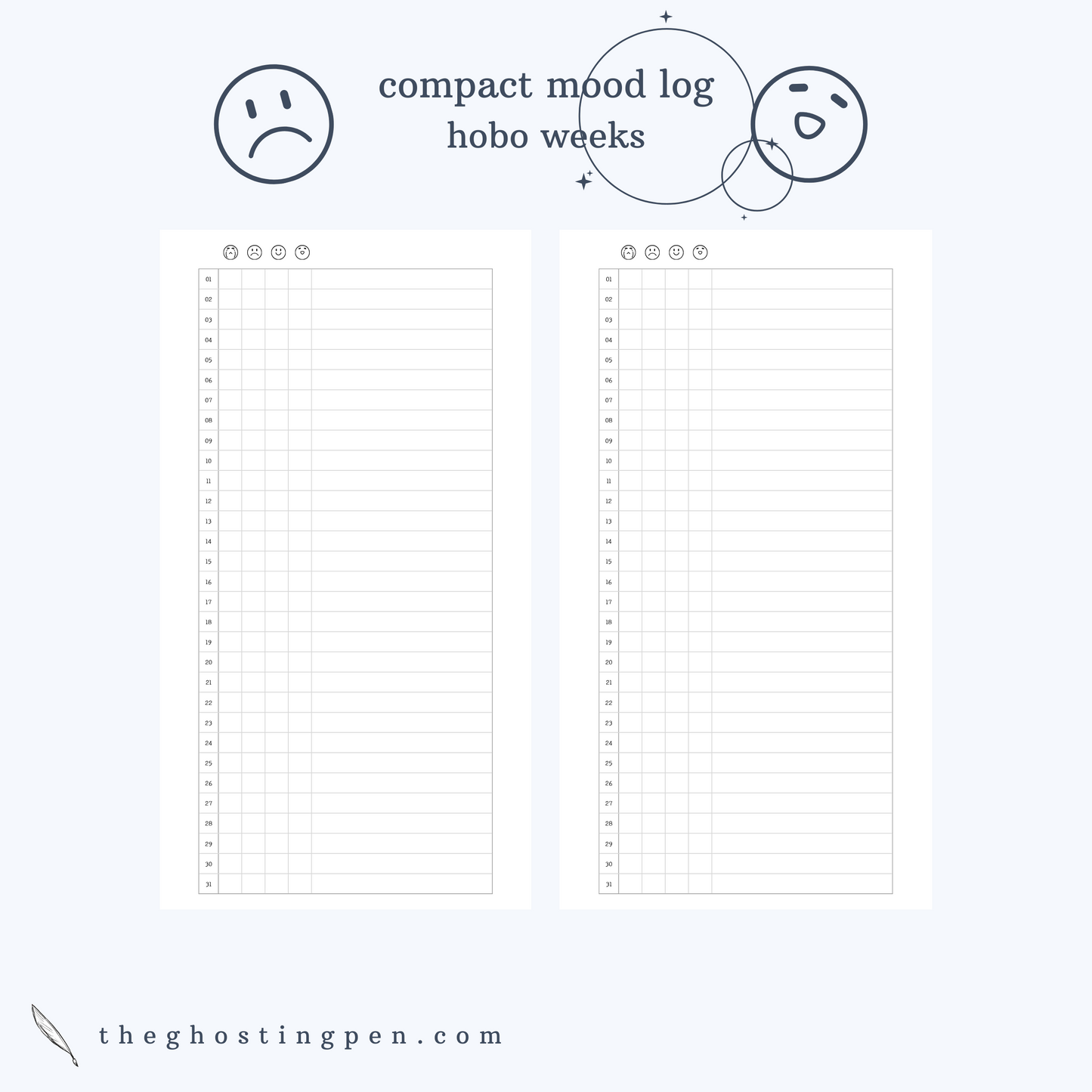 compact mood log