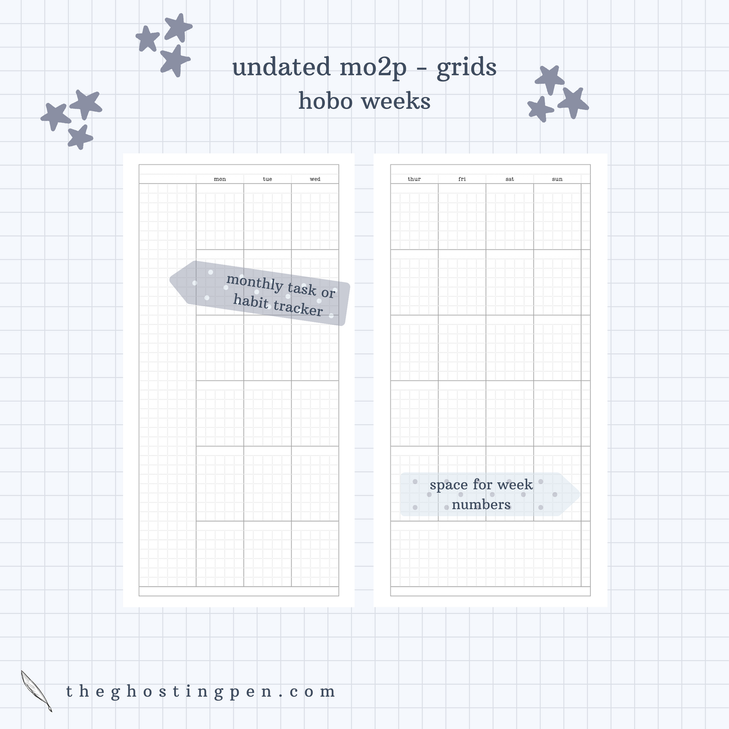 undated monthly - grids