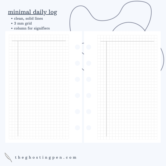 minimal daily log