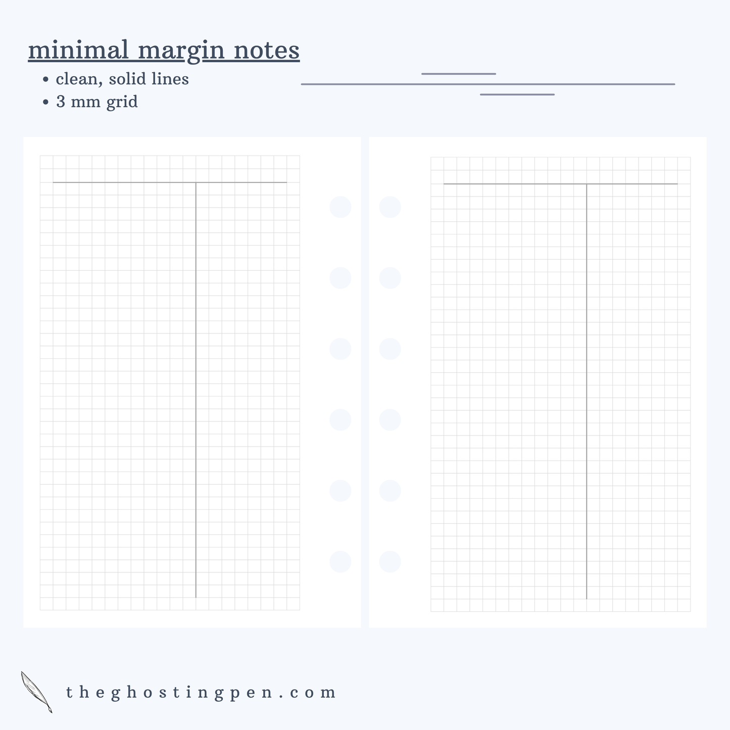 minimal margin notes