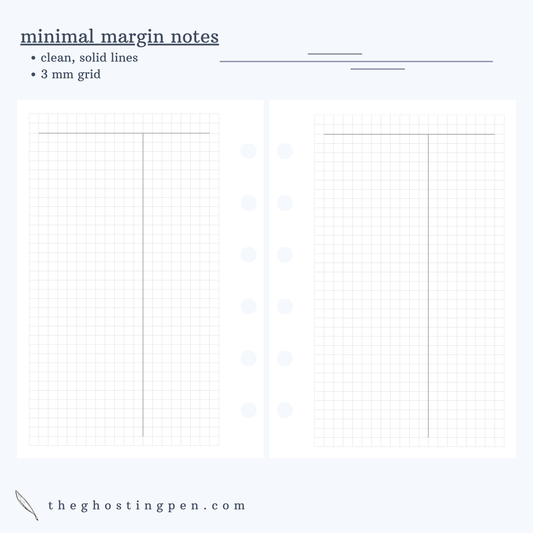 minimal margin notes