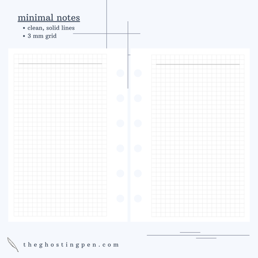 minimal notes