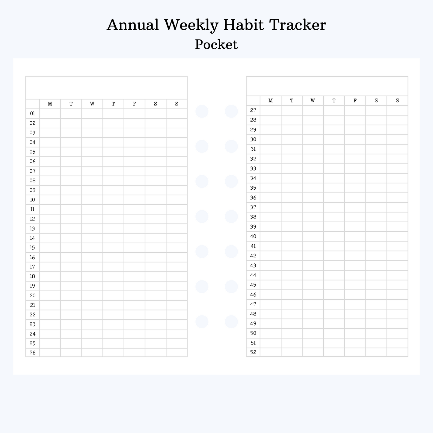 annual weekly