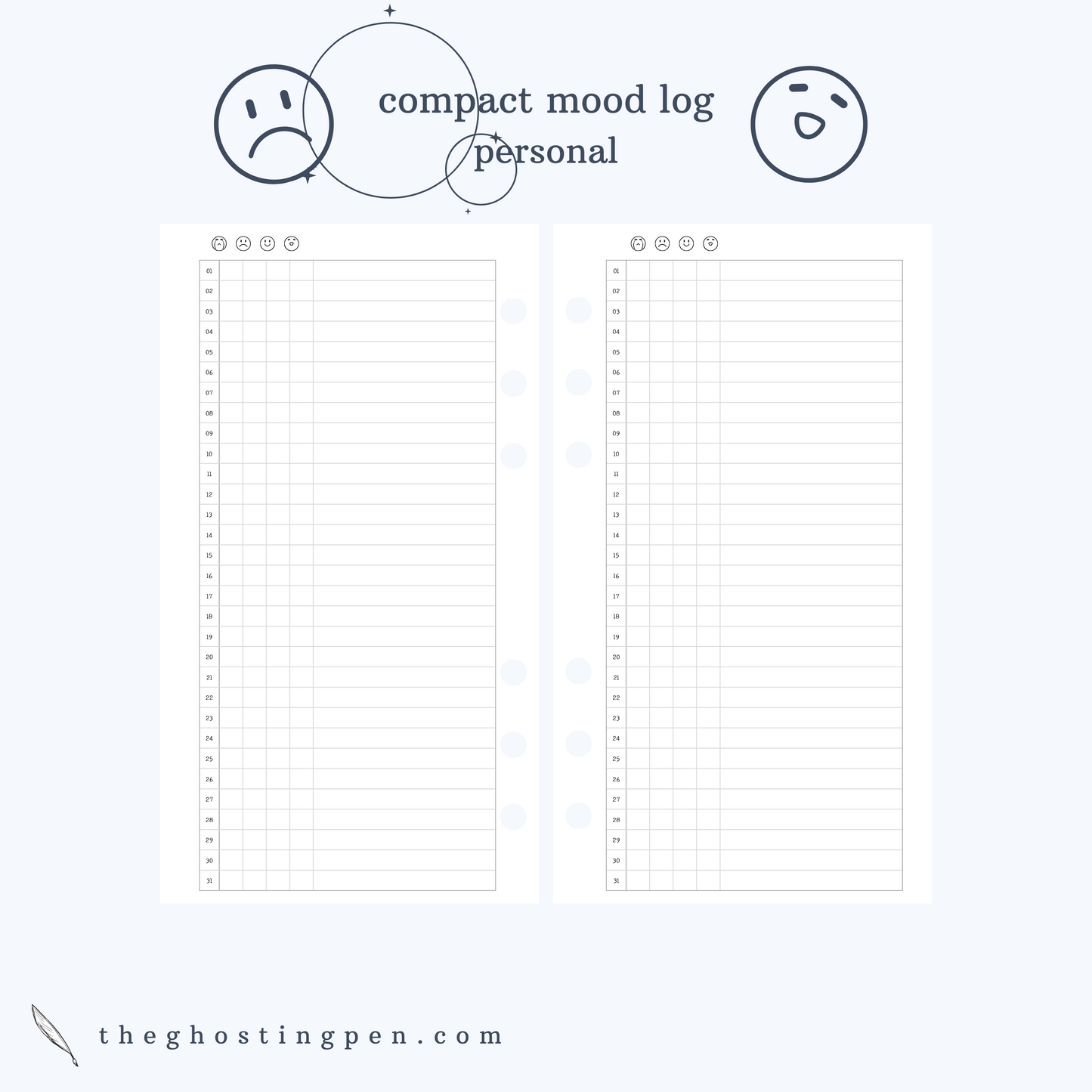 compact mood log