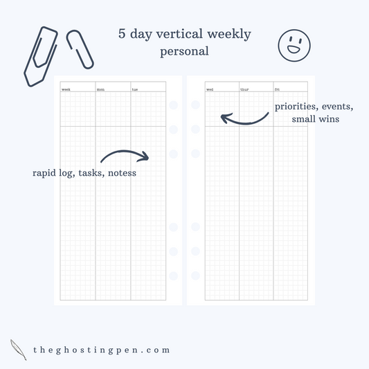5 day vertical weekly (Lindsey's work weekly)