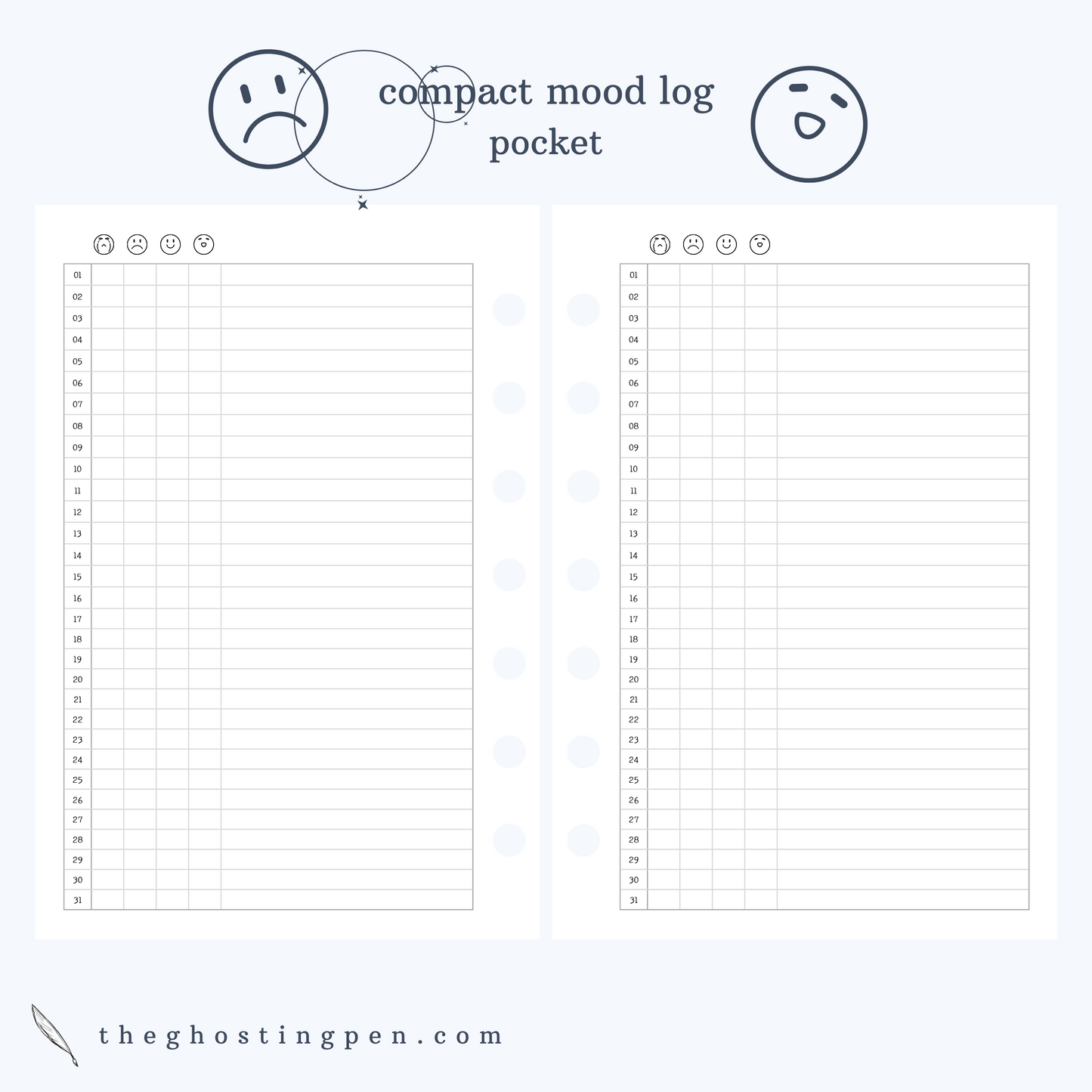 compact mood log