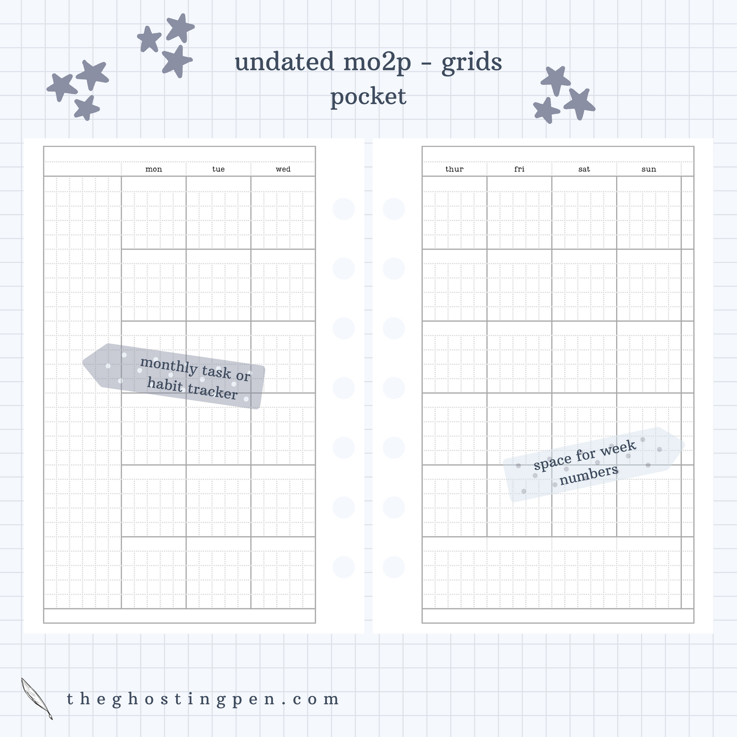 undated monthly - grids