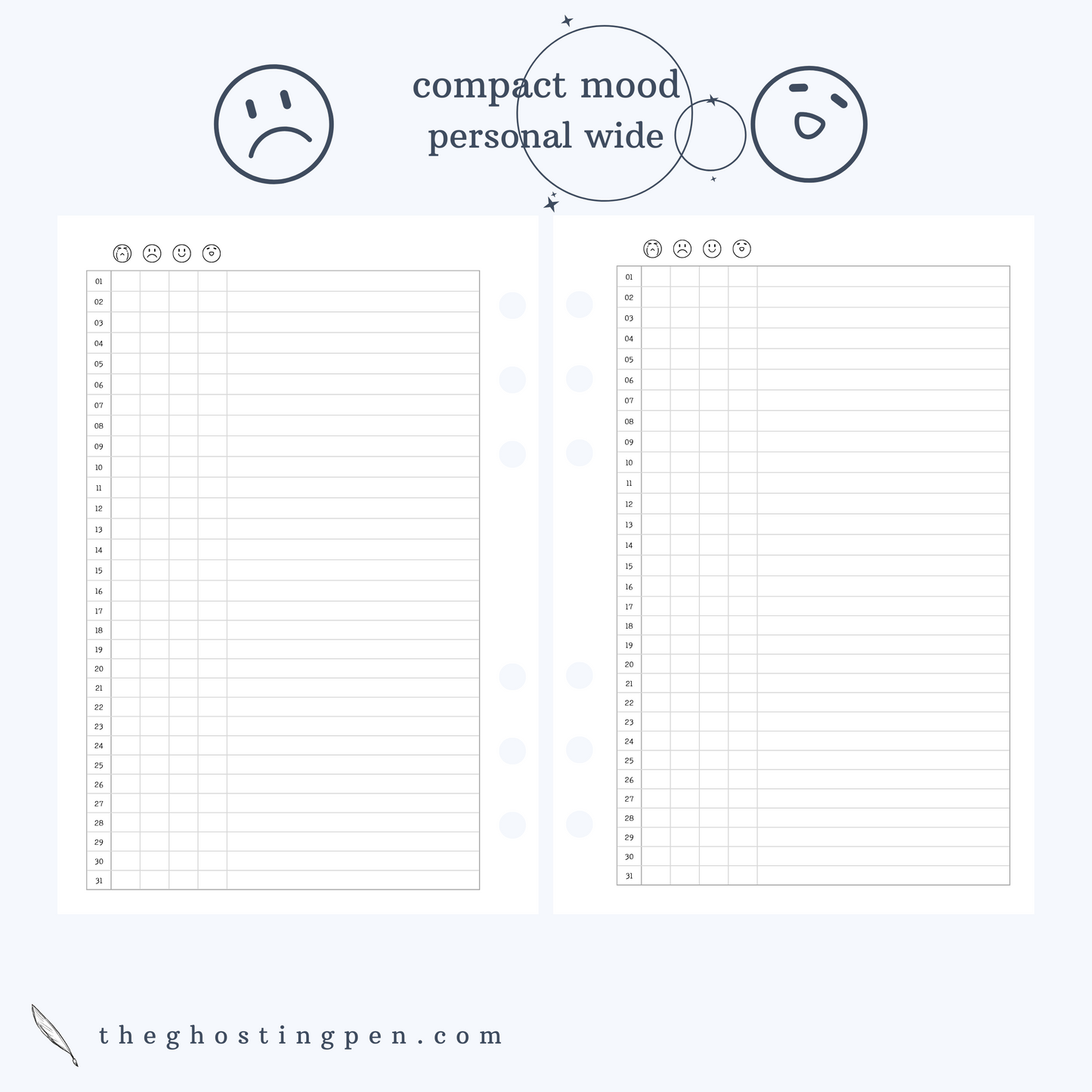 compact mood log