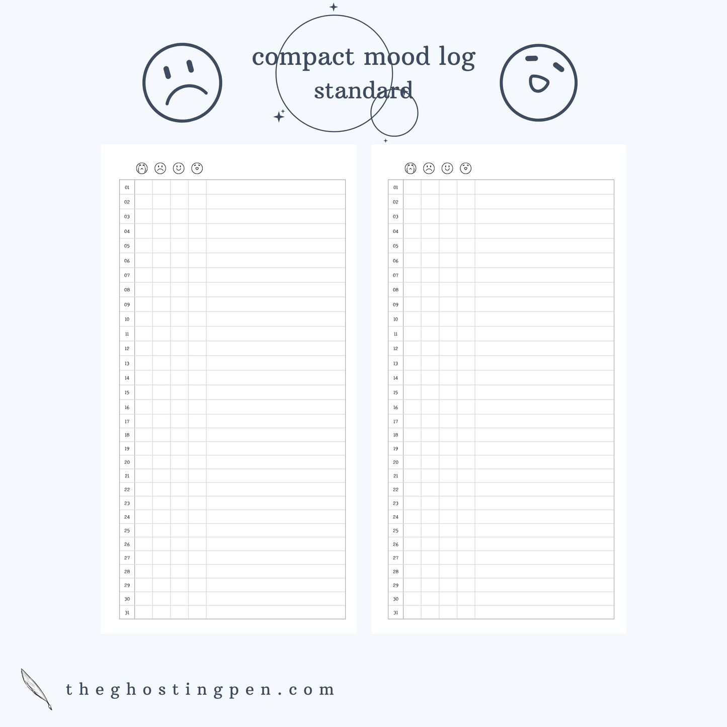 compact mood log