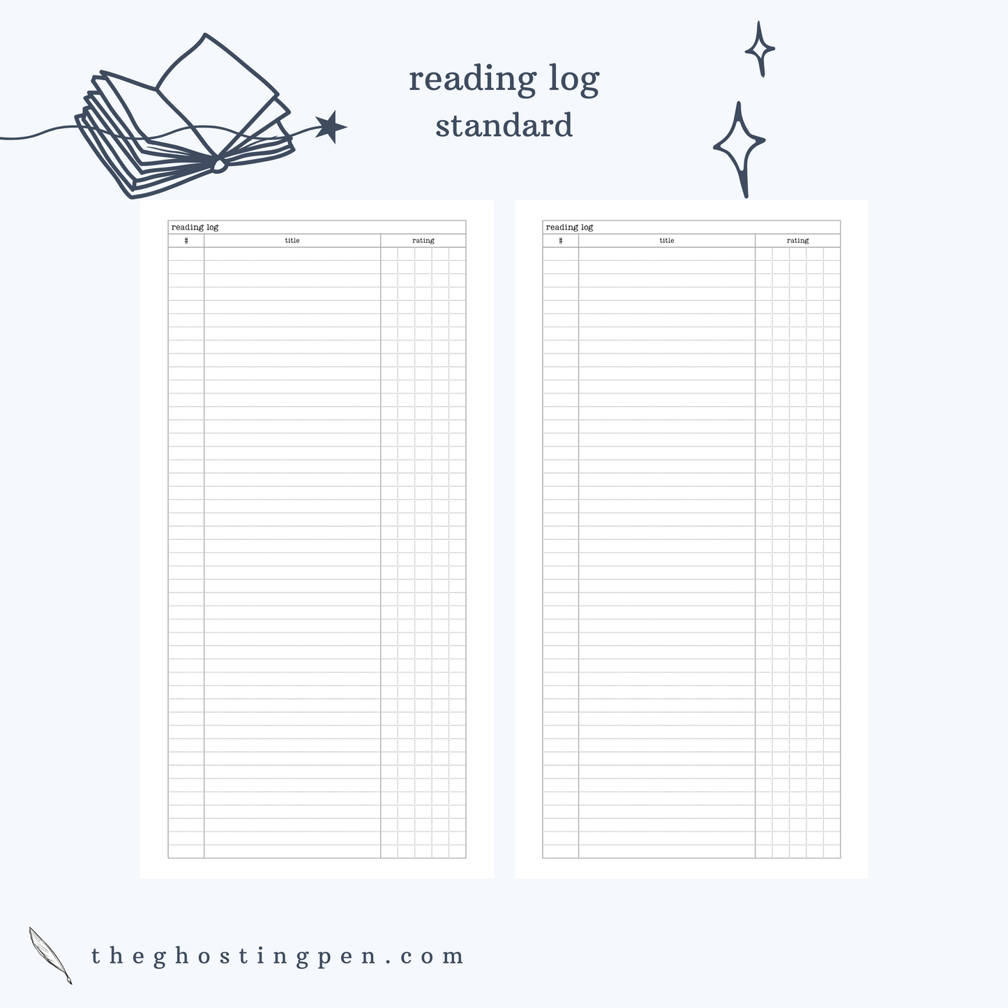 the reading log
