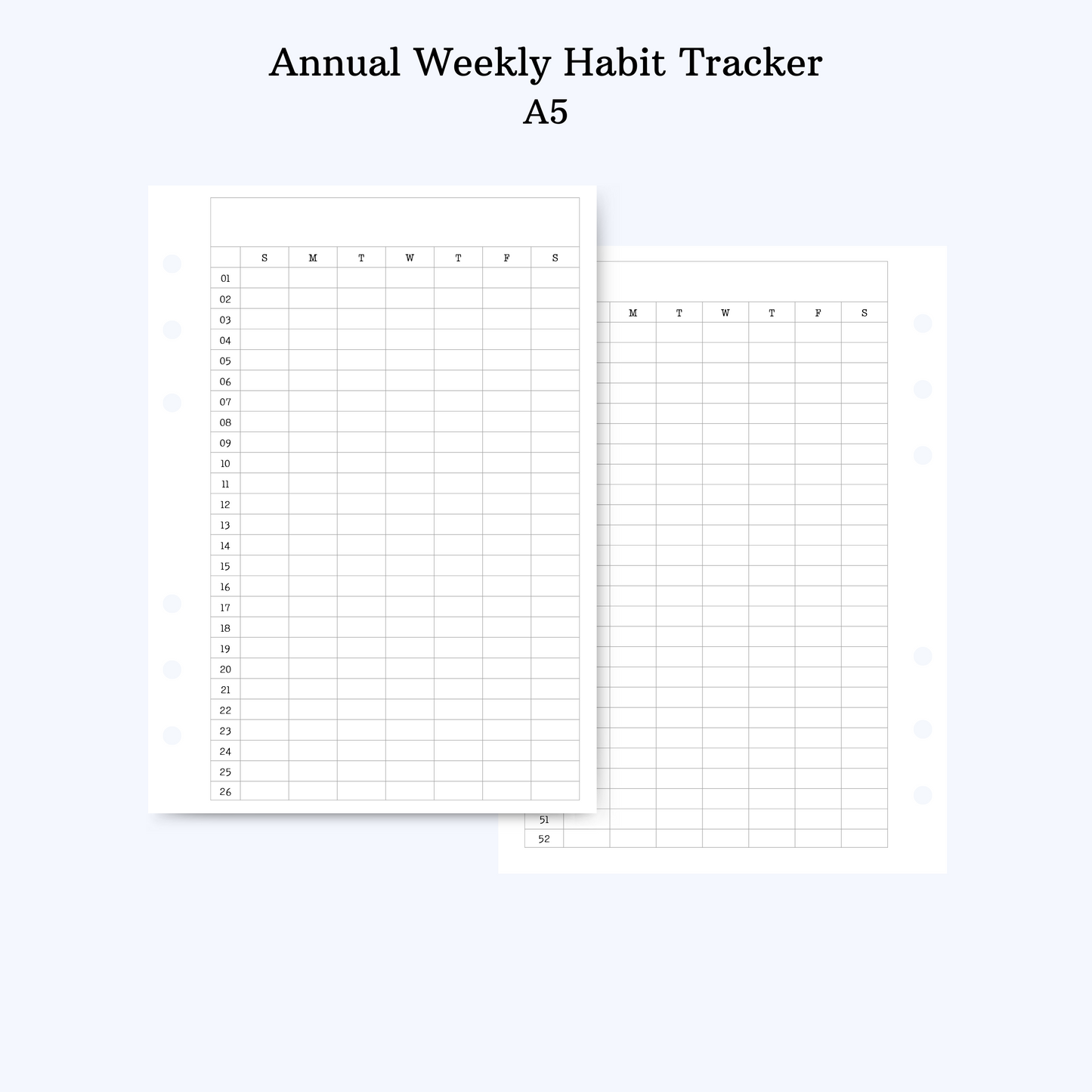 annual weekly